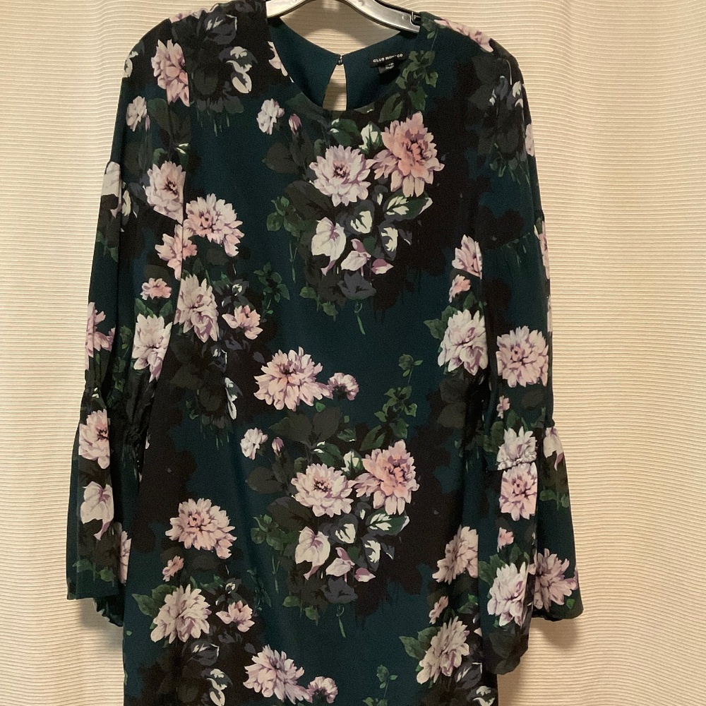 Club Monaco 100% Silk Floral Dress